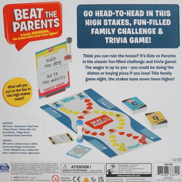 SOLD- Beat the Parents Boardgame - Picture 3 of 3